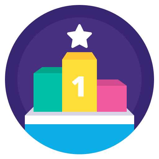 Achievement, leader, podium, sport, stand, victory, winner sticker - Free download