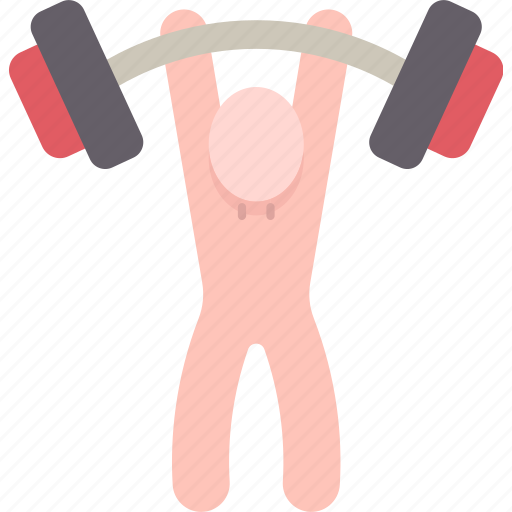 Weightlifting, lift, barbell, training, gym icon - Download on Iconfinder