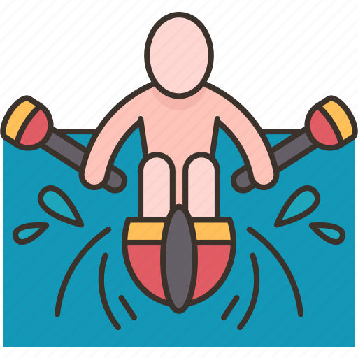 Canoeing, rowing, paddle, kayak, water icon - Download on Iconfinder