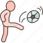 football, soccer, ball, kick, player 