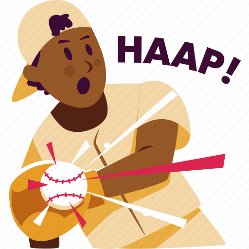 Baseball, catch, sports, play, ball sticker - Download on Iconfinder