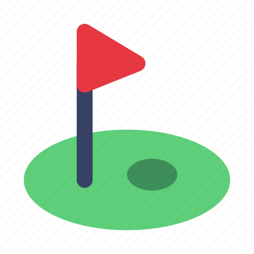 Golf, course, hole, ball, field icon - Download on Iconfinder