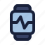 smartwatch, heart, rate, heartbeat, wrist, watch, pulse 