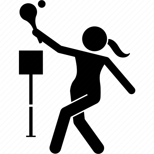 Sport, stoolball, woman, female, girl, playing, bat icon - Download on Iconfinder