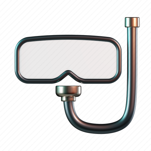 Snorkeling, mask, tool, diving, goggles 3D illustration - Download on Iconfinder