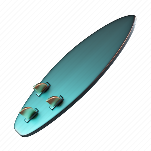 Surfing, shortboard, equipment, sport, surfing board 3D illustration - Download on Iconfinder