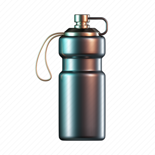 Bottle, container, flask, sport, water bottle 3D illustration - Download on Iconfinder
