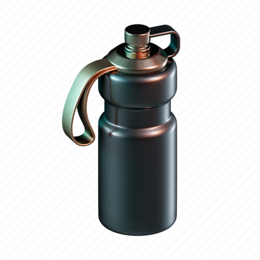 Bottle, container, sport, flask, water bottle 3D illustration - Download on Iconfinder