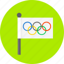 flag, competition, olympic games, sport, world