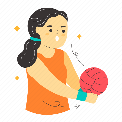 Volleyball, volley, ball, player, sport center, sport, people activity illustration - Download on Iconfinder