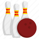 bowling, pins, leisure, sports, and, competition, sport