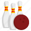 bowling, pins, leisure, sports, and, competition, sport 