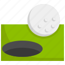 golf, club, ball, equipment, golfing