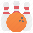 activity, ball, bowling, game, pin