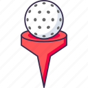 golf, hole, pin