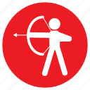 archery, arrow, bow, game, play, shoot, sport