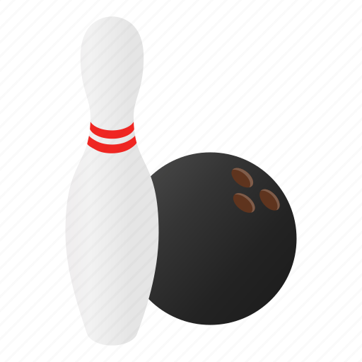 Ball, bowling, concept, fun, isometric, pin, strike icon - Download on Iconfinder