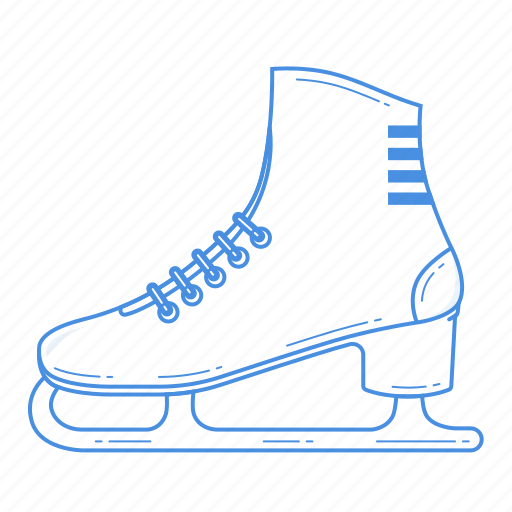 Figure, ice skating, shoe, skates, sport, equipment, play icon - Download on Iconfinder