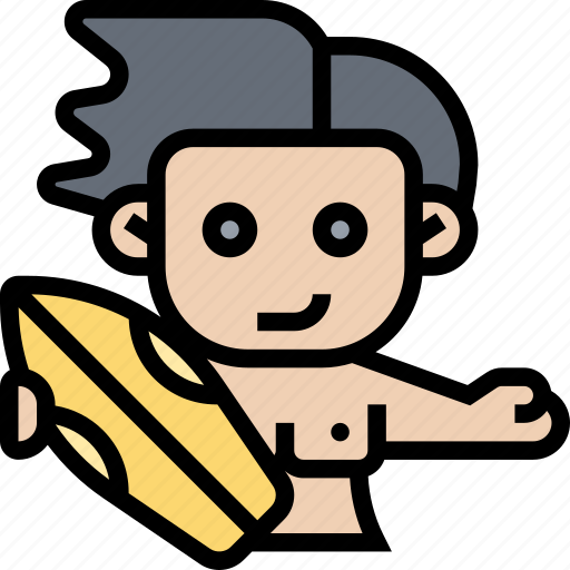 Swimming, surf, ocean, beach, board icon - Download on Iconfinder