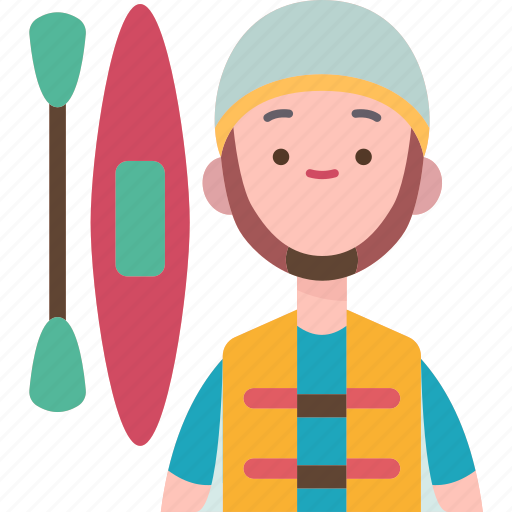 Kayaking, boat, paddle, water, travelling icon - Download on Iconfinder