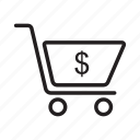basket, buying, cart, purchase, shopping, trolley