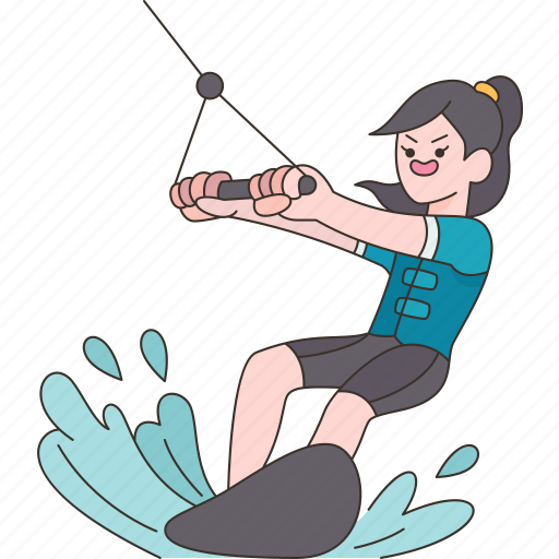 Wakeboarding, surfing, water, sports, recreation icon - Download on Iconfinder