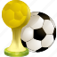 football, ball, prize, winner, award, soccer, achievement, sport 