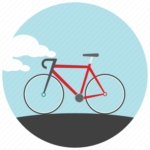 Bike, clouds, cycle, outdoors, ride, sports icon - Download on Iconfinder