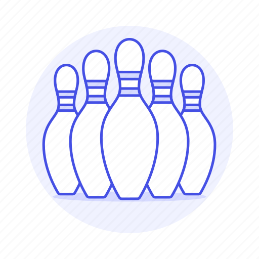 Bowling, kegling, pin, pins, skittle, sports icon - Download on Iconfinder