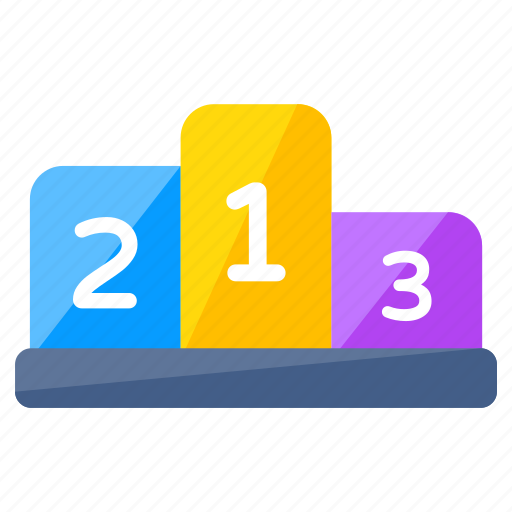 Leaderboard, podium, position ranking, ranking board, competition board icon - Download on Iconfinder