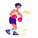 boxer, fighter, punching man, sportsperson, athlete 