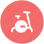 cycle ergometer, exercise bicycle, exercise bike, exercycle, stationary bicycle 