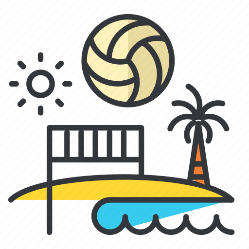 Beach, olympics, sports, volleyball icon - Download on Iconfinder