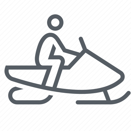 People, snowmobile, sport, winter icon - Download on Iconfinder