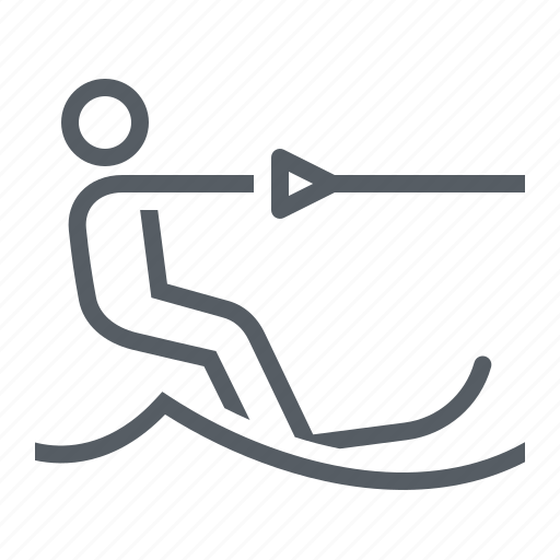 People, ski, skiing, sport, water icon - Download on Iconfinder