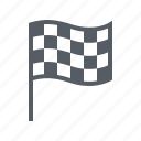 checkered, finish, flag, sport