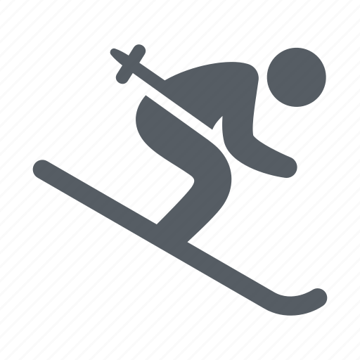 People, ski, skiing, sport, winter icon - Download on Iconfinder