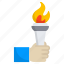 event, flaming, torch, winner, ceremony 