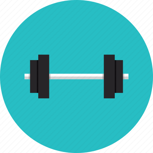 Bodybuilding Equipment. Flat Design Icons on Fitness Gym Exercise