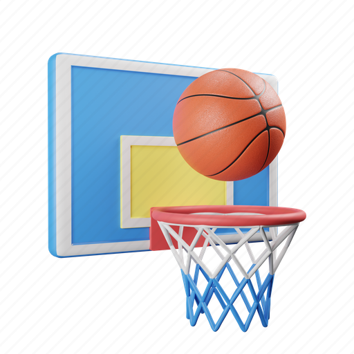 Basketball, sports, game, hoop 3D illustration - Download on Iconfinder