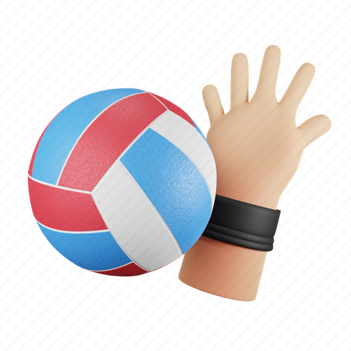 Volleyball, sport, ball, game 3D illustration - Download on Iconfinder