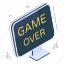 game over, computer game, video game, game app, online game 