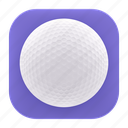 golf, ball, app, sport, phone, mobile, ui, football, device 