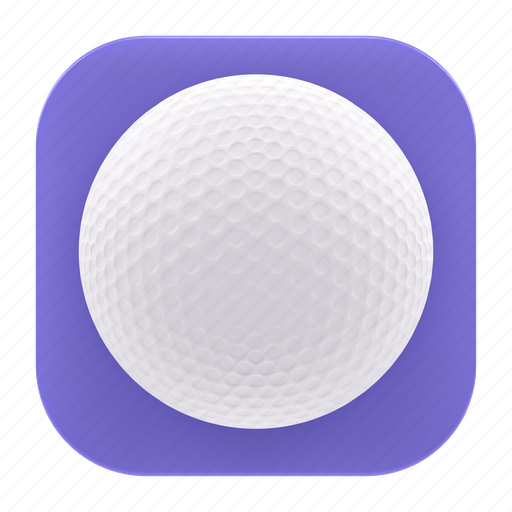 Golf, ball, app, sport, phone, mobile, ui 3D illustration - Download on Iconfinder