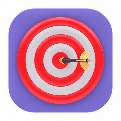 Target, app, arrow, marketing, business, phone, mobile 3D illustration - Download on Iconfinder
