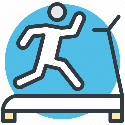 Fitness, gym equipment, jogging machine, running machine, treadmill icon - Download on Iconfinder
