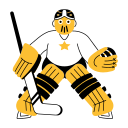 goalie, goalkeeper, athlete, sportsman, sportsperson 