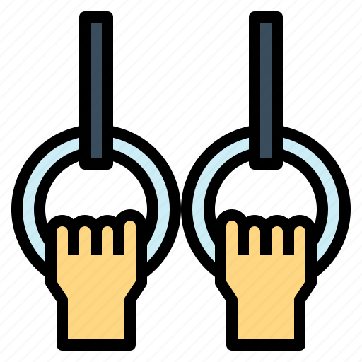 Gymnast, gymnastic, hand, rings, sports icon - Download on Iconfinder