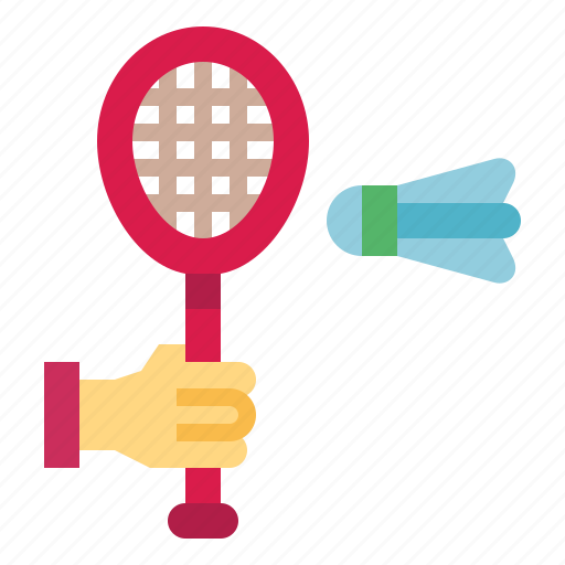 Badminton, birdie, hand, sports icon - Download on Iconfinder