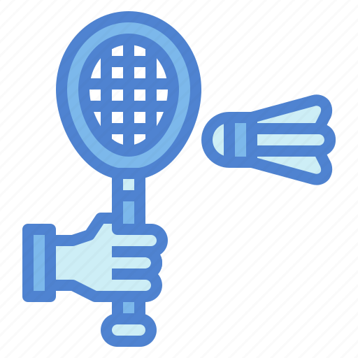 Badminton, birdie, hand, sports icon - Download on Iconfinder